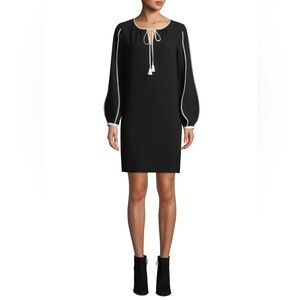 Elie Tahari Attina Contrast-Trim Shift Dress
